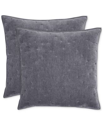 Hotel Collection - Reversible Chenille Quilted 2-Pc. European Sham Set