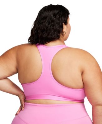 Plus Size Active Medium-Support Padded Logo Sports Bra