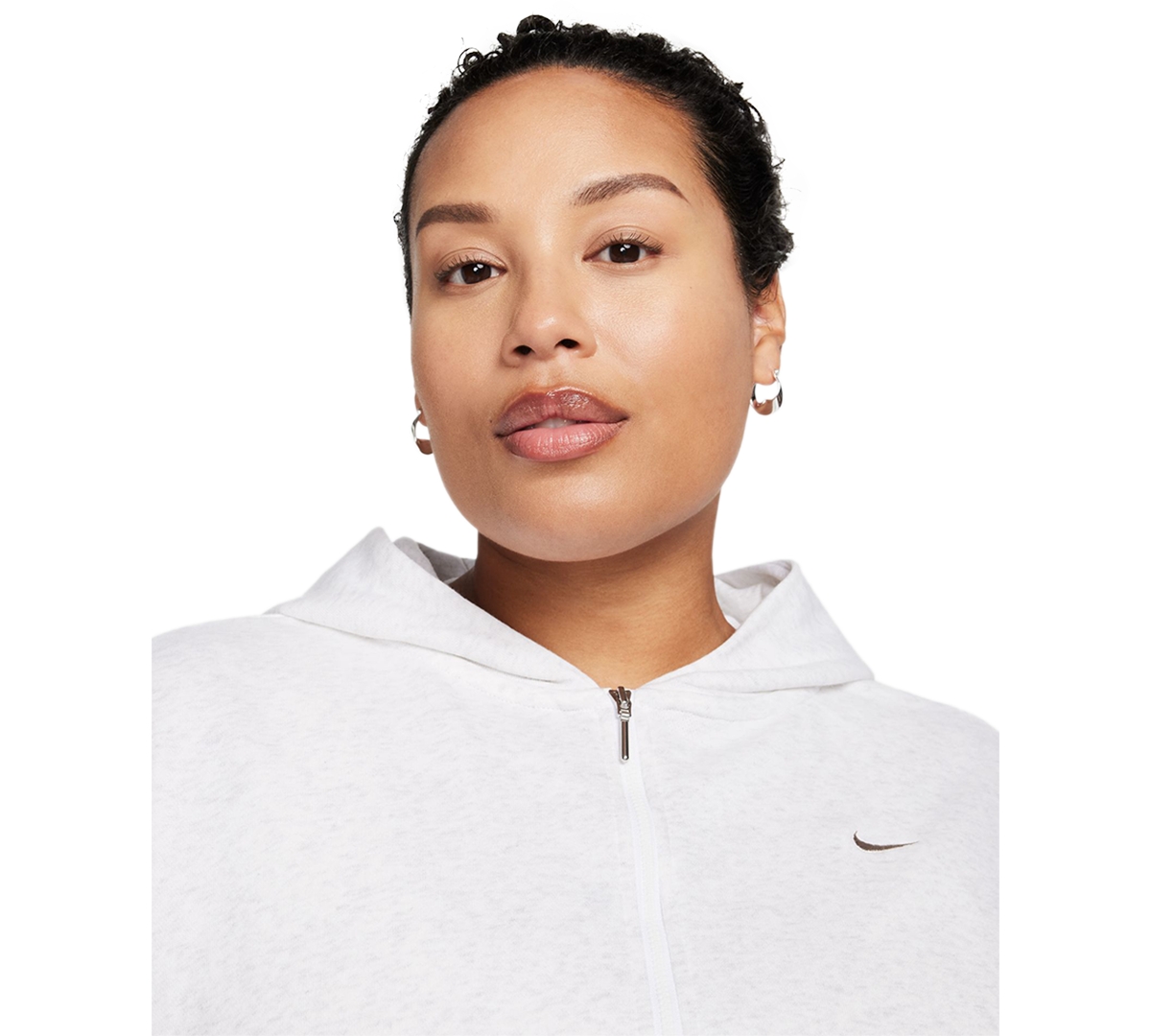 Nike Plus Size Chill Terry Full-Zip French Terry Hoodie -lt Orewood Brn