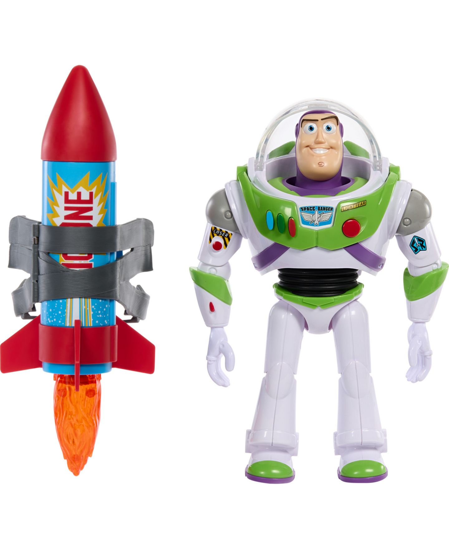 Детская фигурка Toy Story Disney Pixar Rocket Rescue Buzz 10" With Rocket and Sounds Action Figure, Ages 4+ — фото 2