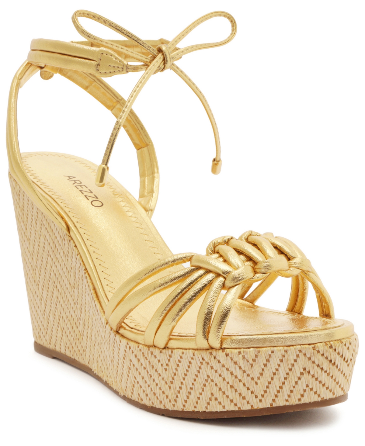 Arezzo Women's Kayla Platform Wedge Sandals In Gold