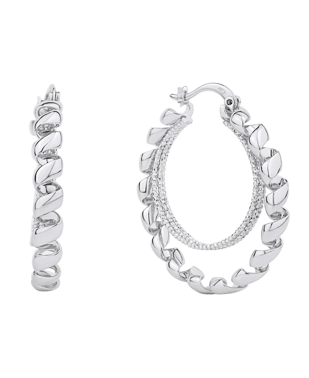 Shop And Now This 18k Gold Plated Or Silver Plated Hoop Earring