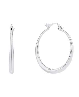 18K Gold Plated or Silver Plated Hoop Earring