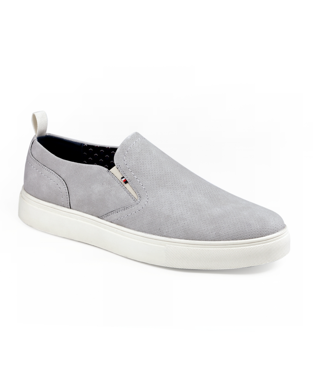 Shop Tommy Hilfiger Men's Kozal Casual Slip On Sneakers In Light Gray Perf