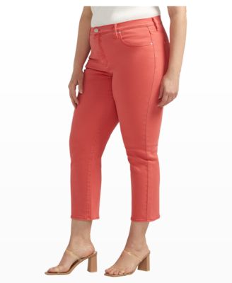 JAG Plus Size Cassie Mid Rise Cropped Pants