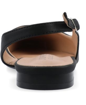 Women's Daphnne Slingback Pointed Cap Toe Flats