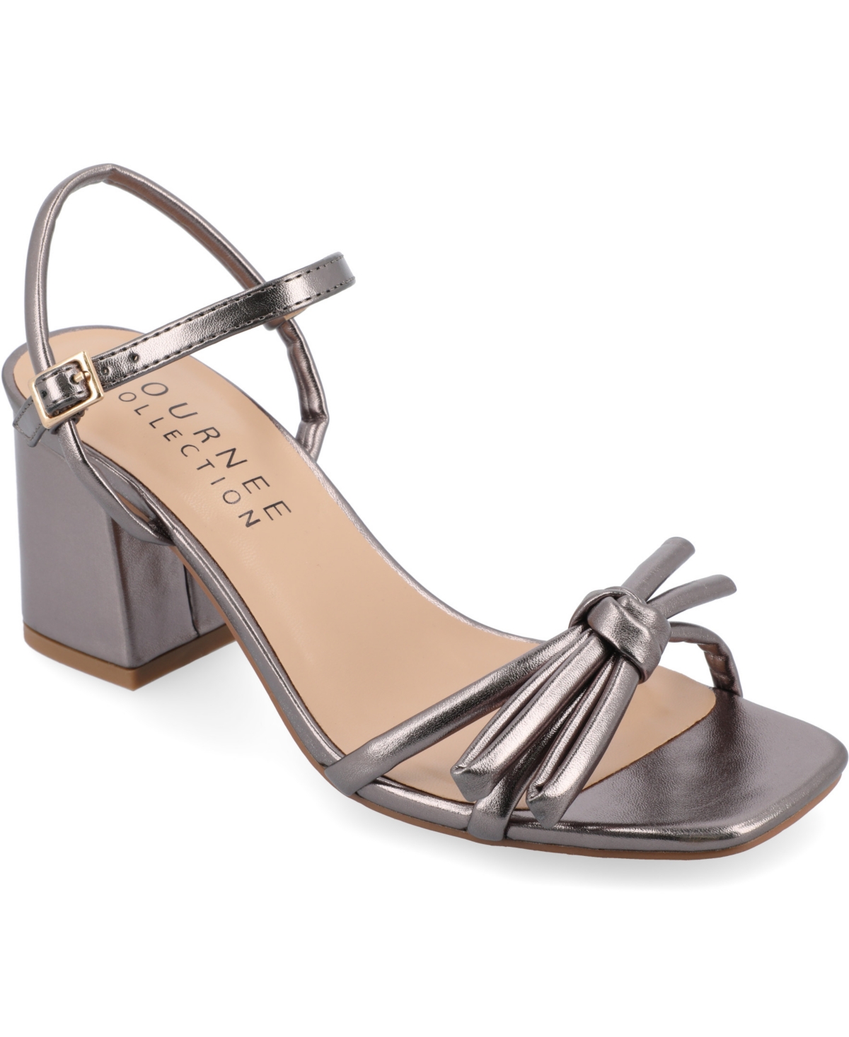 Women's Meryl Bow Block Heel Dress Sandals - Light Denim