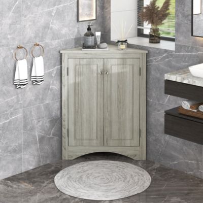  17 x 17 x 31 inches Adjustable Shelf Bathroom Storage Cabinet