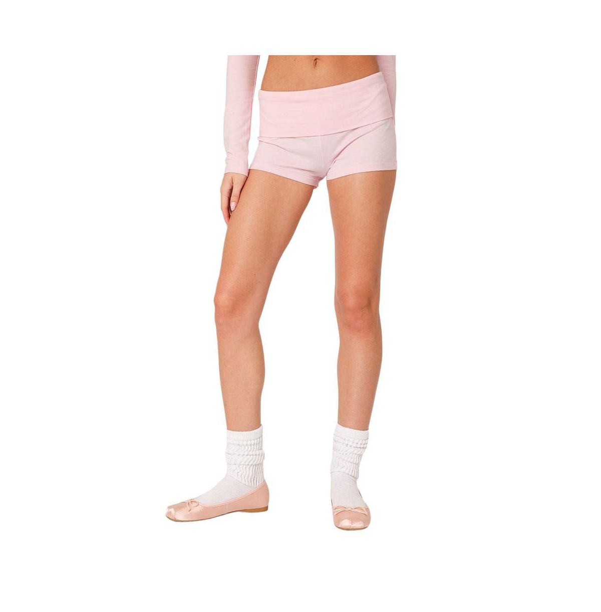 Edikted Women's Meg Fold Over Shorts