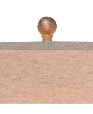 Bentley Rustic Farmhouse Table Lamp 29" Tall Brown Leaf Textured Hammered Pot Off White Empire Shade for Bedroom Living Room House Home