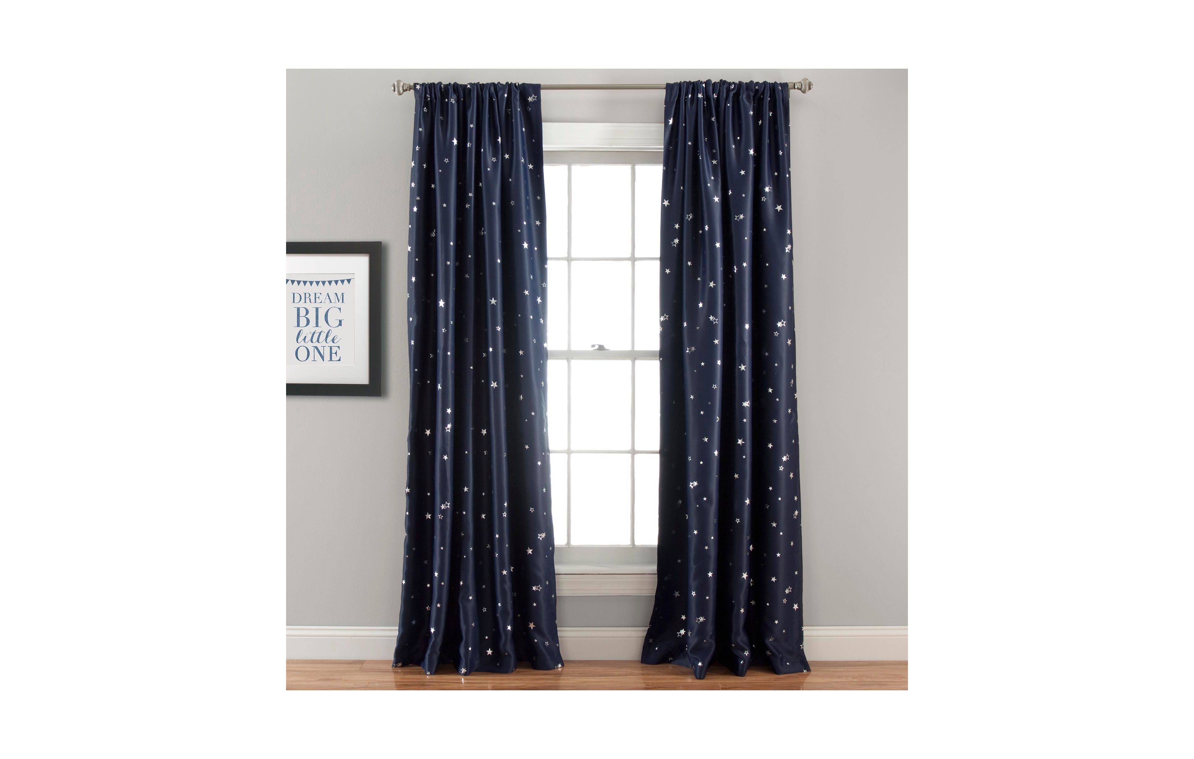 Star Blackout Window Curtain Panels