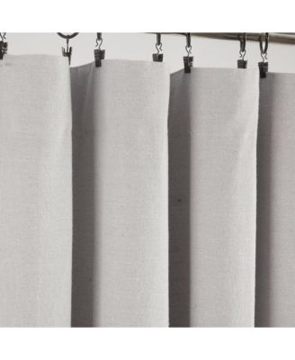 Linen Button 100% Lined Blackout Window Curtain Panel