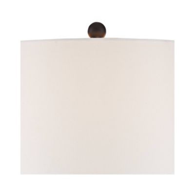 Dolbey Rustic Farmhouse Table Lamps 28" Tall Set of 2 Bronze Off White Drum Shade for Bedroom Living Room Bedside Nightstand Office House