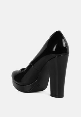 Womens Dixie Patent Faux Leather Pump Sandals