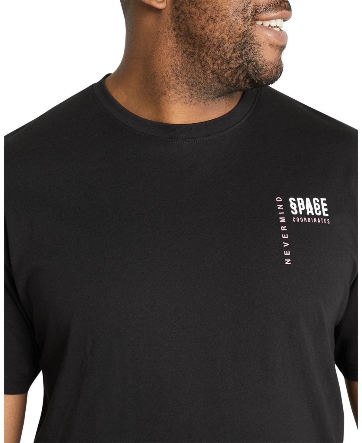 Johnny Bigg Men's Graphic Space Crew Neck Tee