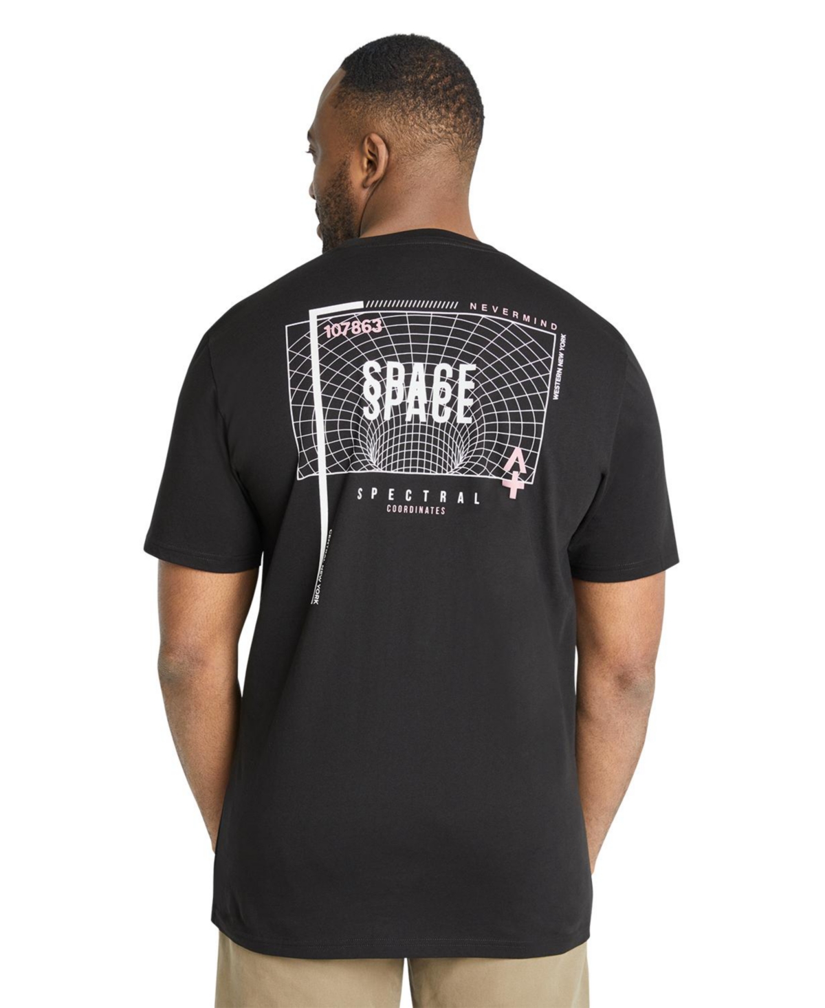 Johnny Bigg Big & Tall Graphic Space Crew Neck Tee