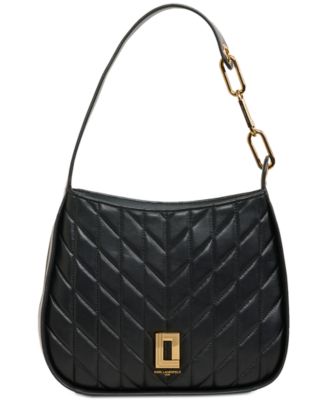 KARL LAGERFELD PARIS - Lafayette Medium Quilted Leather Hobo