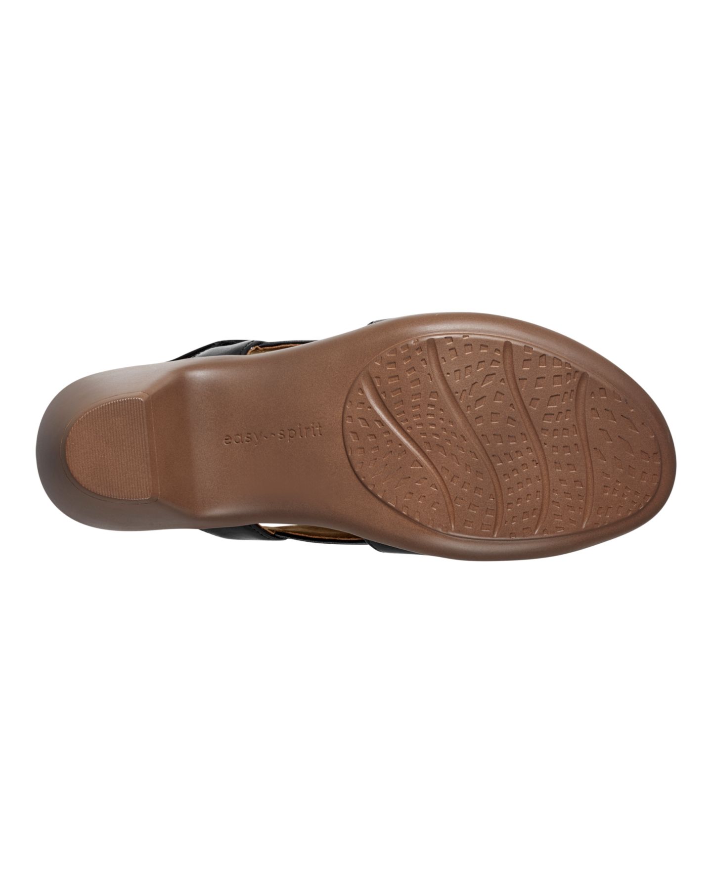 Женские сандалии Easy Spirit Chantal Crisscross Low Heel Leather, цвет: Чёрный кожаный — фото 5