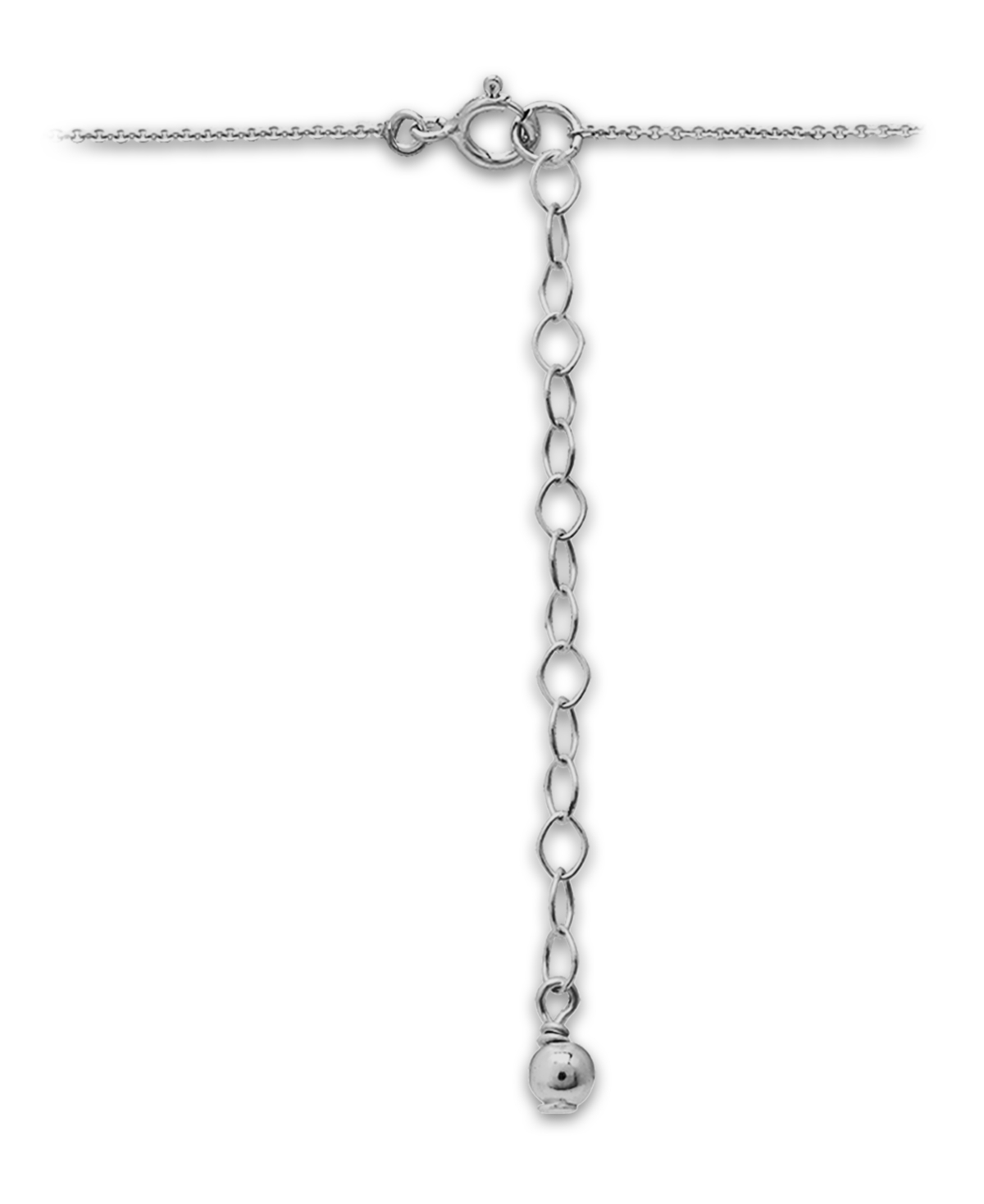 Macy's White Cultured Pearl And Cubic Zirconia Floral Pendant Necklace In Silver