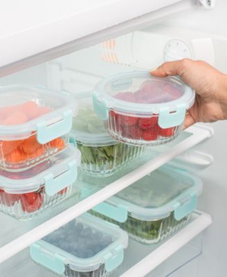 24-piece Fluted Food Storage Container Set with Lids