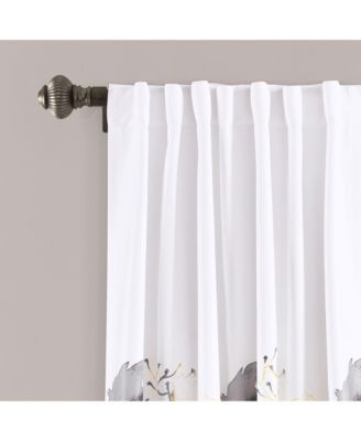 Zuri Flora Light Filtering Window Curtain Panels
