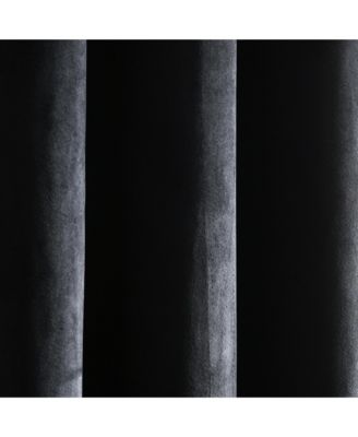 Prima Velvet Solid Light Filtering Grommet Window Curtain Panels