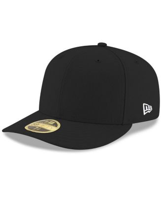 Men's New Era Black Blank Low Profile 59FIFTY Fitted Hat - Macy's