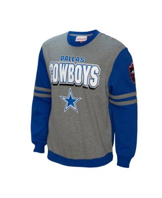 Men's Royal Dallas Cowboys All Over 2.0 Pullover Sweatshirt