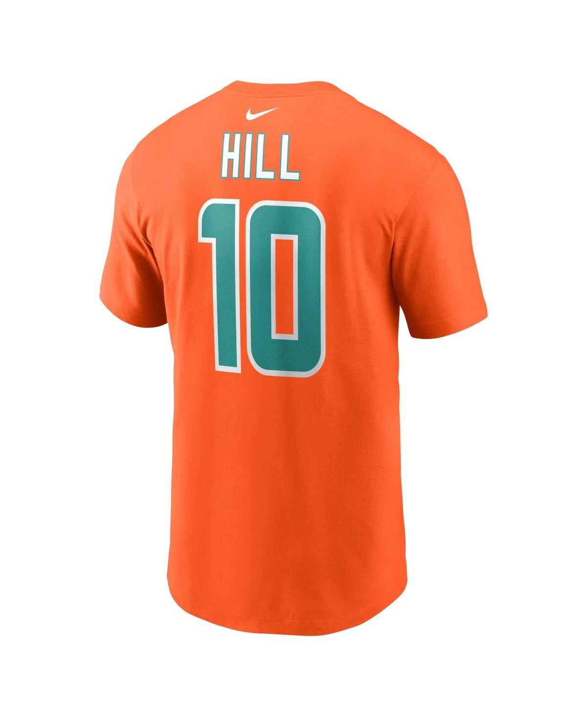 Men's Nike Tyreek HillMiami Dolphins Player Name and Number T-shirt - Orange