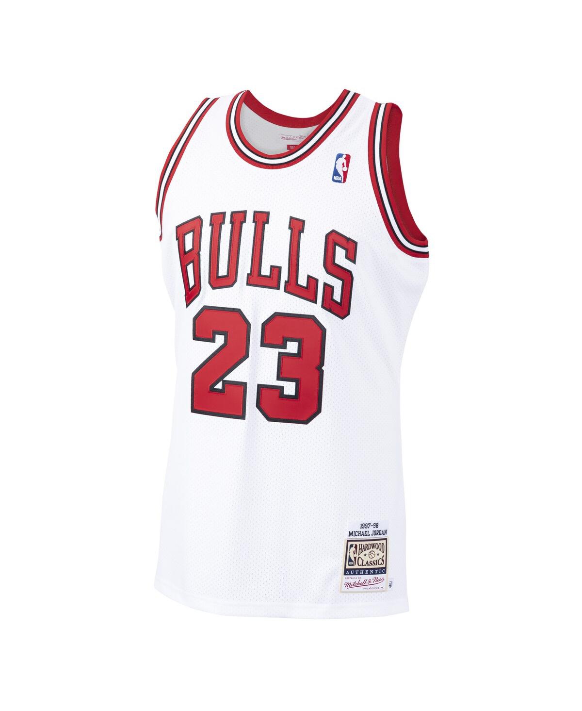 Men's Mitchell & Ness Michael JordanChicago Bulls 1997/98 Hardwood Classics Authentic Jersey - White