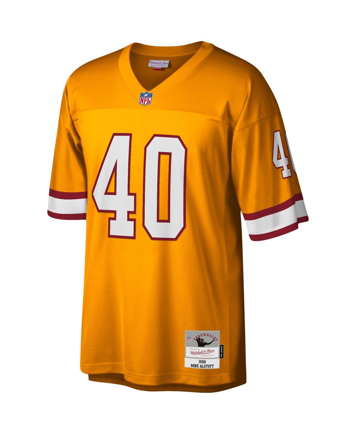 Men's Mitchell & Ness Mike Alstott Orange Tampa Bay Buccaneers Legacy Replica Jersey