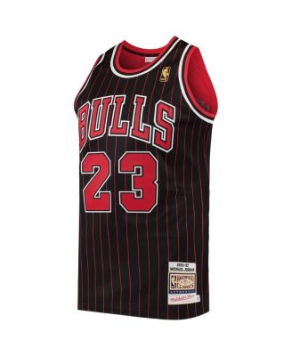 Men's Michael Jordan Black Chicago Bulls 1996/97 Hardwood Classics Authentic Jersey