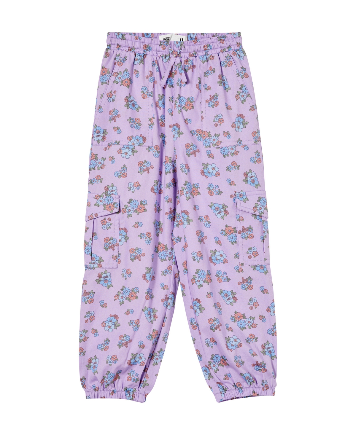 Cotton On Babies' Toddler Girls Gia Woven Pull On Joggers In Lilac Drop,ava Ditsy