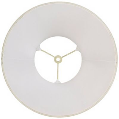 Imperial Shade Creme Small Bell Lamp Shade 6" Top x 12" Bottom x 9" Slant x 8.5" High (Spider) Replacement with Harp and Finial