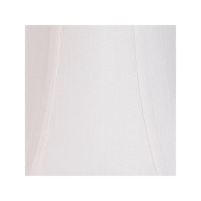 Imperial Shade Set of 2 Bell Lamp Shades White Medium 7" Top x 14" Bottom x 11" Slant Spider with Replacement Harp and Finial Fitting