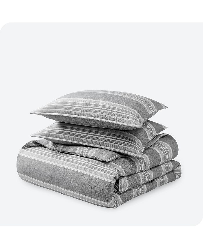 Bare Home Double Brushed Duvet Cover Set