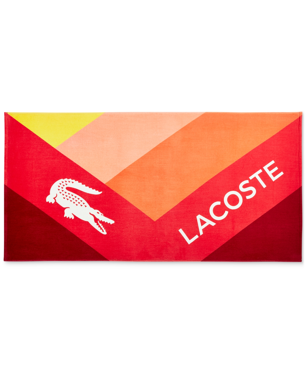 Shop Lacoste Home Kaleidoscope Signature Cotton Beach Towel In Warm