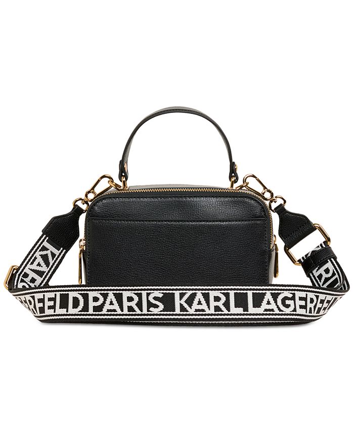 KARL LAGERFELD PARIS Simone Small Leather Crossbody - Macy's