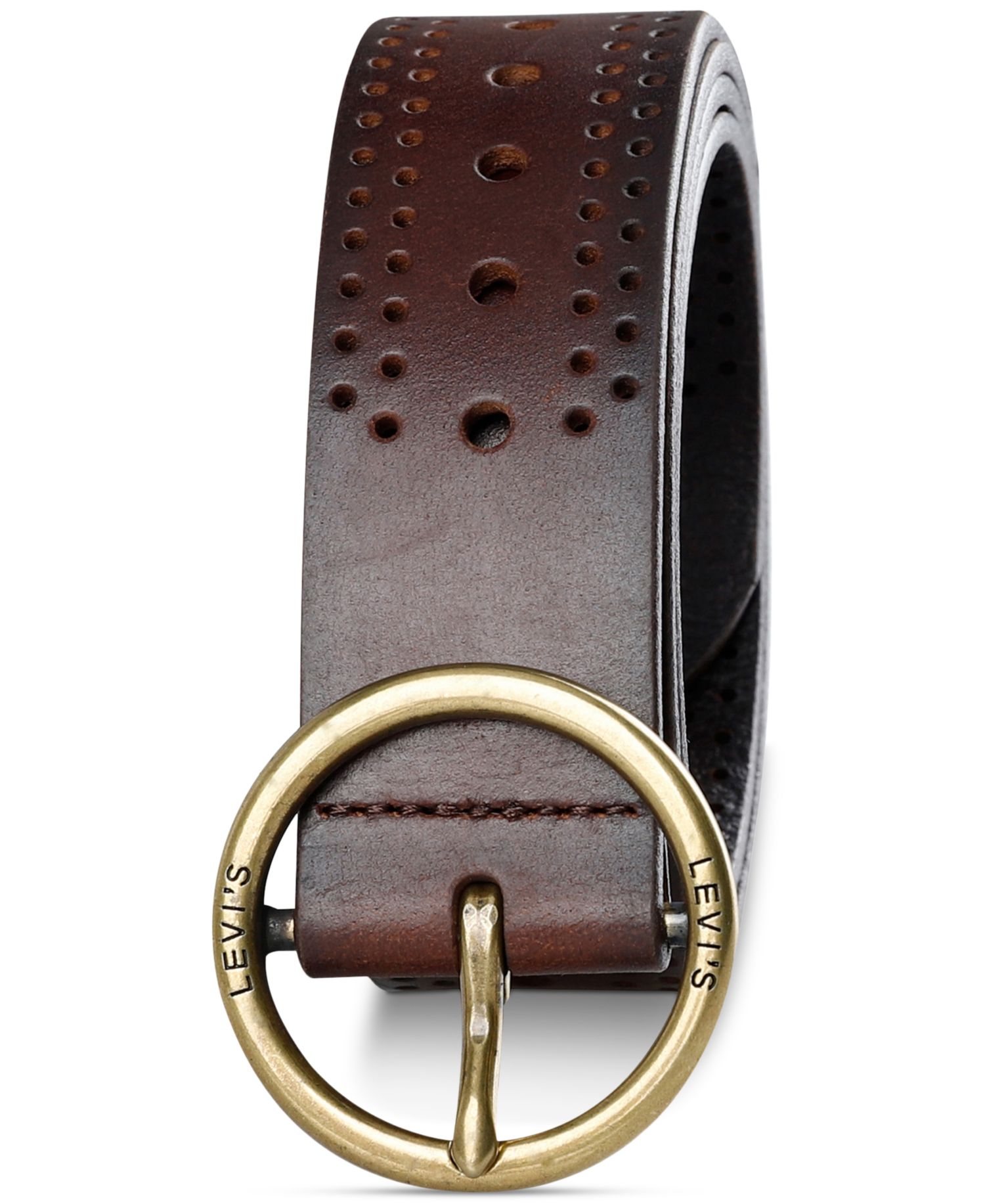 Women's Adjustable Laser Cut Leather Belt