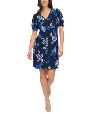 Tommy Hilfiger - Women's Wild Flower Puff-Sleeve Dress