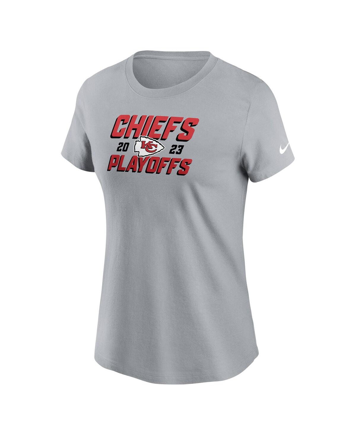 Women's NikeKansas City Chiefs 2023 Nfl Playoffs Iconic T-shirt - Gray
