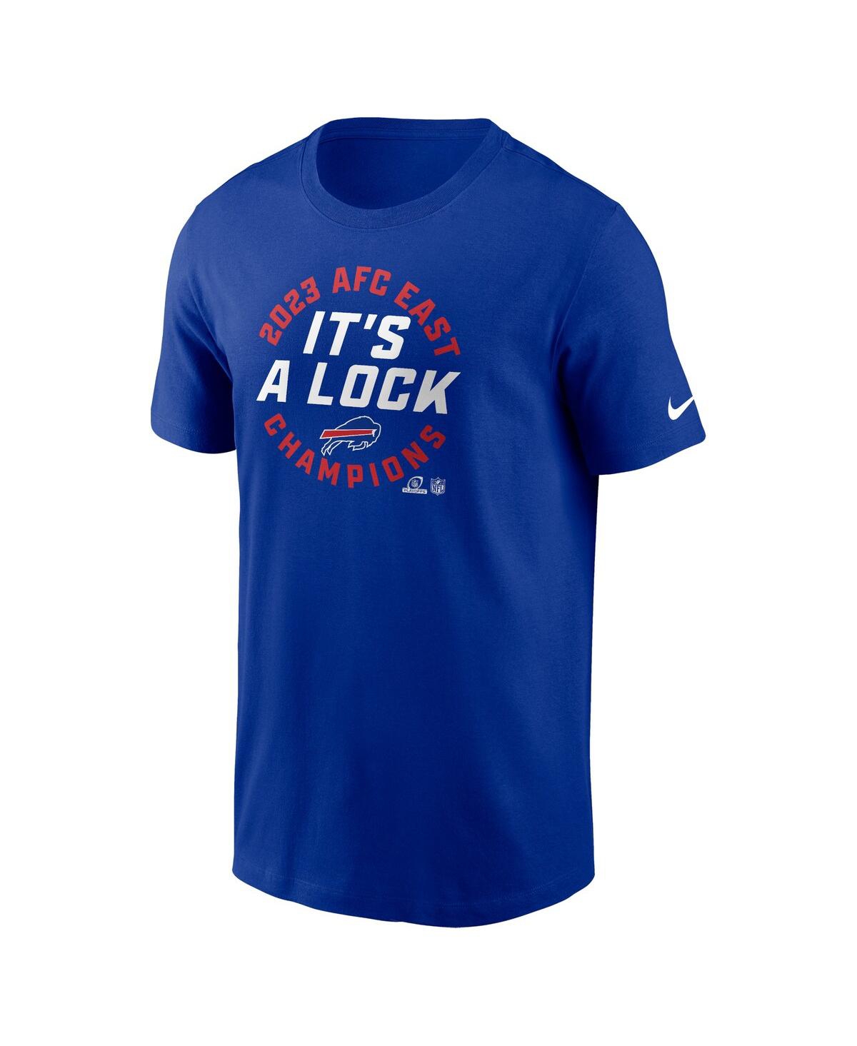 Men's NikeBuffalo Bills 2023 Afc East Division Champions Locker Room Trophy Collection T-shirt - Royal