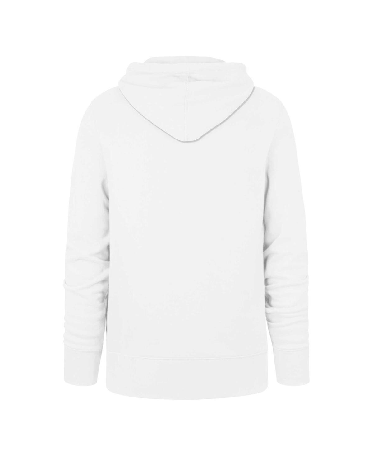 Men's '47 BrandDetroit Lions Elements Arch Headline Pullover Hoodie - White