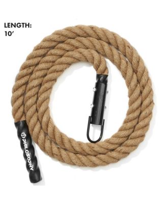 10 ft. Indoor / Outdoor Exercise Climbing Rope - 1.5 Inch Diameter