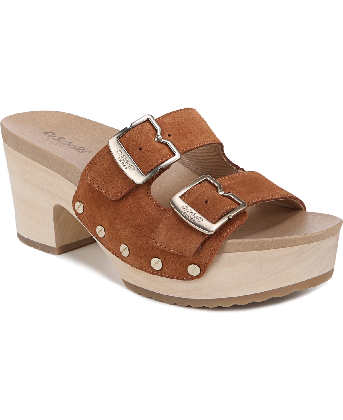 Shop Dr. Scholl's Women's Original-vibe Slide Sandals In Honey Brown Suede