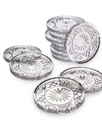 Godinger Dublin Crystal Coasters, Set of 12 - Macy's