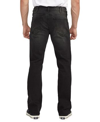 Silver Jeans Co. Zac Relaxed Fit Straight Leg Dusted Denim Jeans