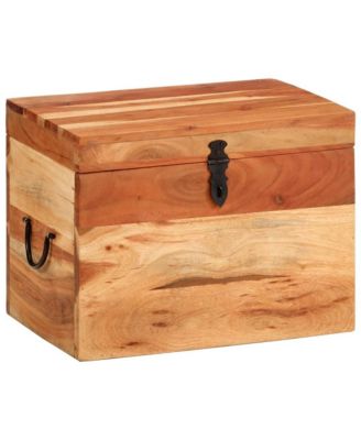 Storage Box 15.4"x11"x12.2" Solid Wood Acacia