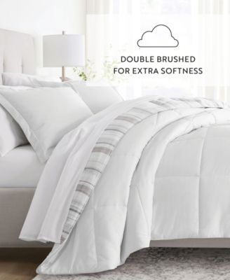 Vertical Stripe 3-Piece Comforter Set, Full/Queen