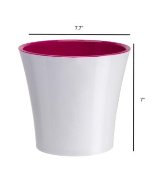 Plastic Round Modern Flower Pot with Drainage Planter